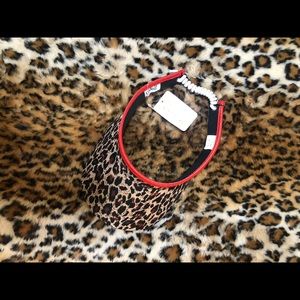 Leopard and Red Golf Visor